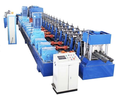 kaufen 7.5KW Highway Guardrail Roll Forming Machine Q235 Metall Roll Former online manufacture